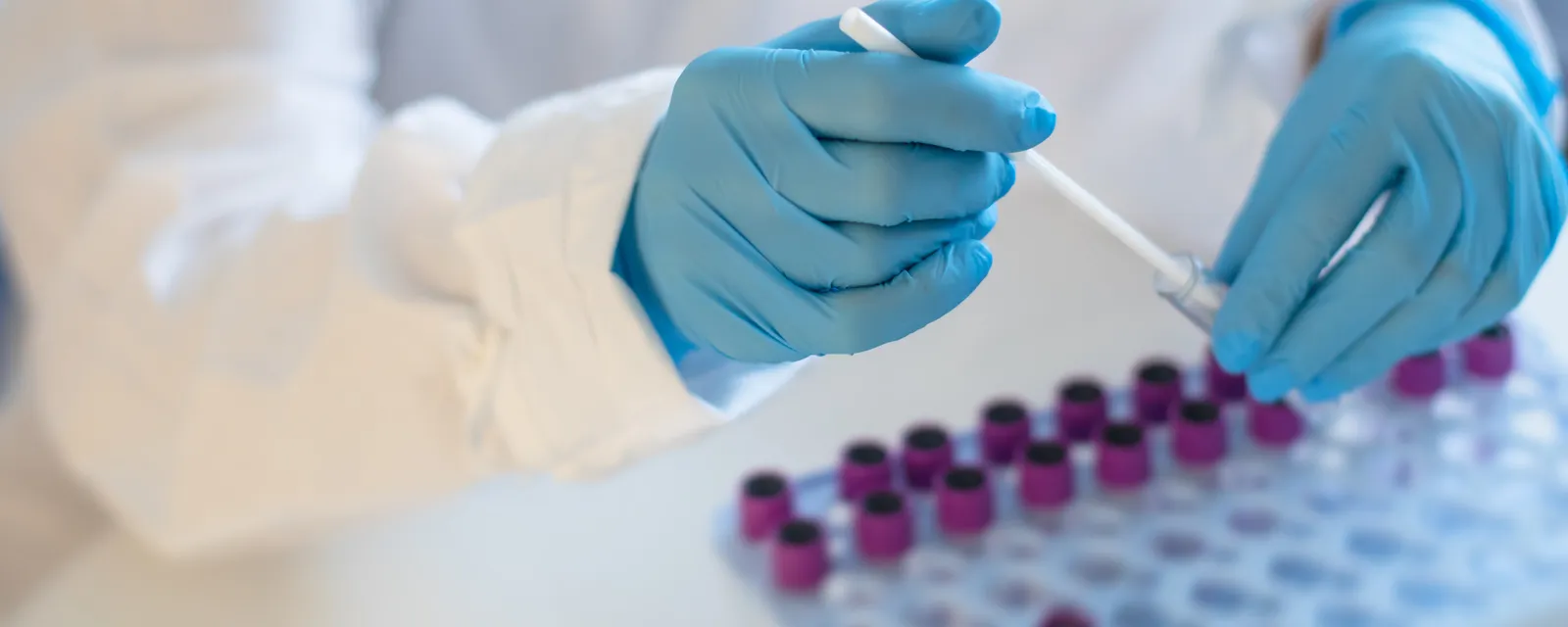 Diagnostic Lab Collecting Patient Samples.